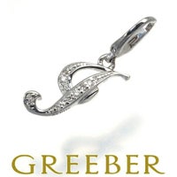 ゆきざき ペンダントトップ ダイヤ ノンブル アルファプティ イニシャル I K18WG 保証書