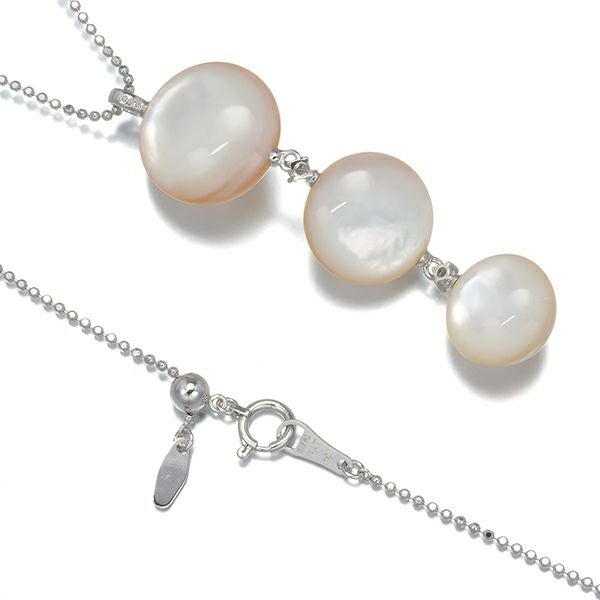 タサキ ネックレス マベパール 真珠 11.5-15.0mm ダイヤ 3P K18WG 