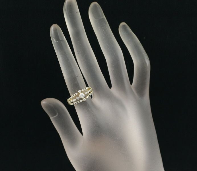 ダイヤ 0.65ct   リング K18YG 