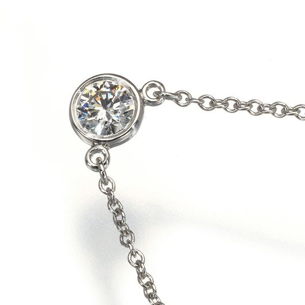 ティファニー ネックレス ダイヤ 0.2ct程 バイザヤード  Pt950 