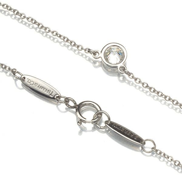 ティファニー ネックレス ダイヤ 0.2ct程 バイザヤード  Pt950 