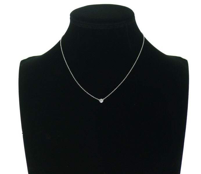 ティファニー ネックレス ダイヤ 0.2ct程 バイザヤード  Pt950 
