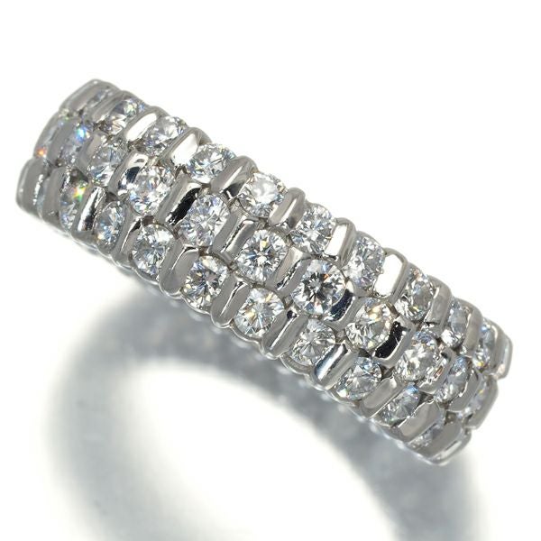 スワ リング ダイヤ 2.5ct程 パヴェ フルエタニティ 8号 Pt950 