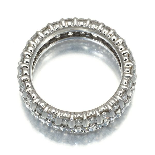 スワ リング ダイヤ 2.5ct程 パヴェ フルエタニティ 8号 Pt950 