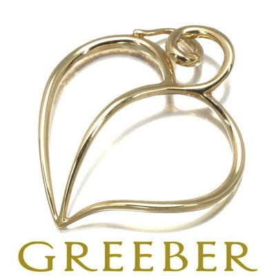 ティファニー ペンダントトップ  アップルハート  K18YG 