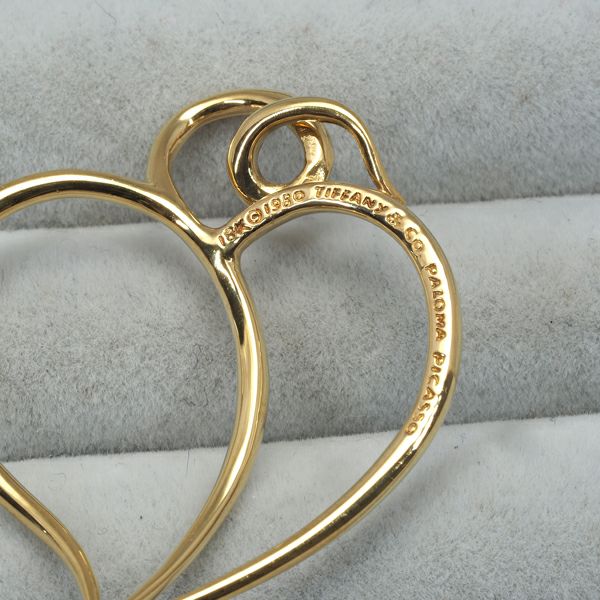 ティファニー ペンダントトップ  アップルハート  K18YG 