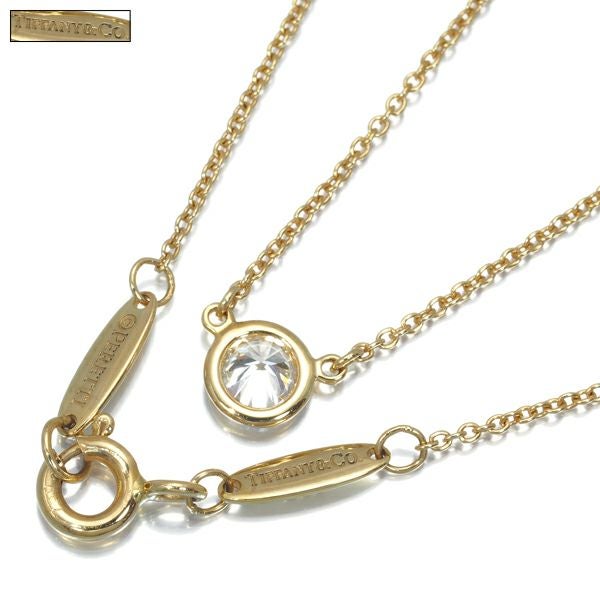 ティファニー ダイヤネックレス ダイヤモンド 0.25ct程 バイザヤード K18YG 