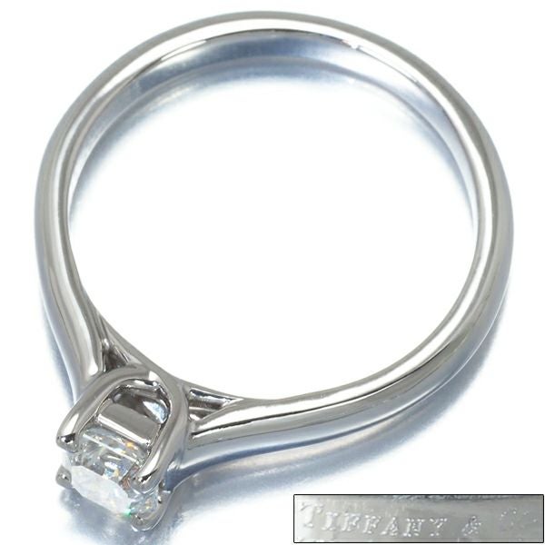 ティファニー ダイヤリング ダイヤモンド 0.43ct H VVS1 EX ルシダ ソリティア Pt950 鑑