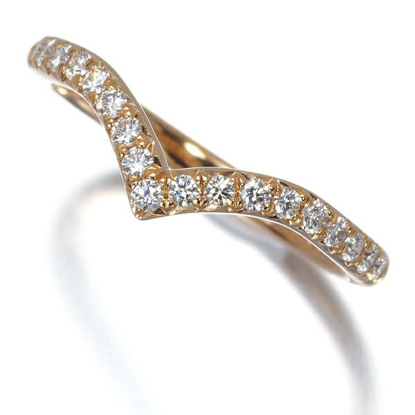 ティファニー ダイヤリング ダイヤモンド ソレスト Vバンド ハーフエタニティ 8号 K18PG