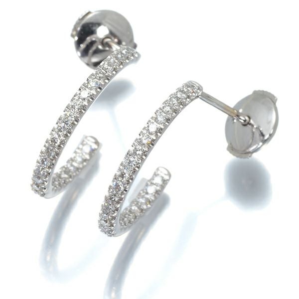 デビアス ダイヤピアス ダイヤモンド フープ K18WG