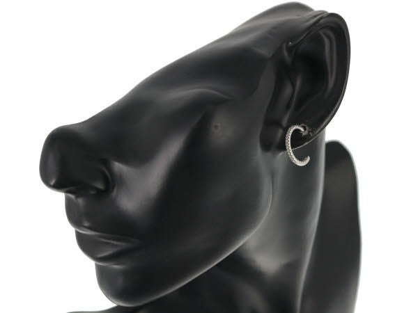 デビアス ダイヤピアス ダイヤモンド フープ K18WG