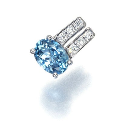 TASAKI タサキ ペンダント トップ アクアマリン 0.82ct ダイヤ 