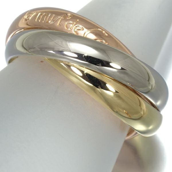 カルティエ リング トリニティ スリーカラー クラシック 53号 K18YG/WG/PG 