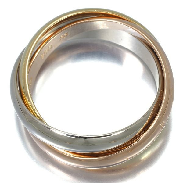 カルティエ リング トリニティ スリーカラー クラシック 53号 K18YG/WG/PG 