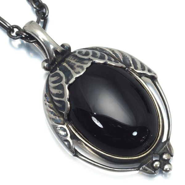 ジョージジェンセン ネックレス ブラックアゲート ヘリテージ 2010 SV925 