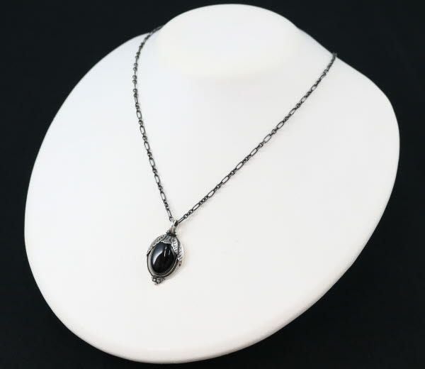 ジョージジェンセン ネックレス ブラックアゲート ヘリテージ 2010 SV925 