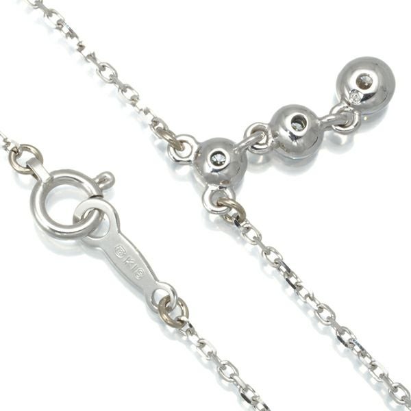 ミキモト ネックレス ダイヤ 0.13ct 3P K18WG 