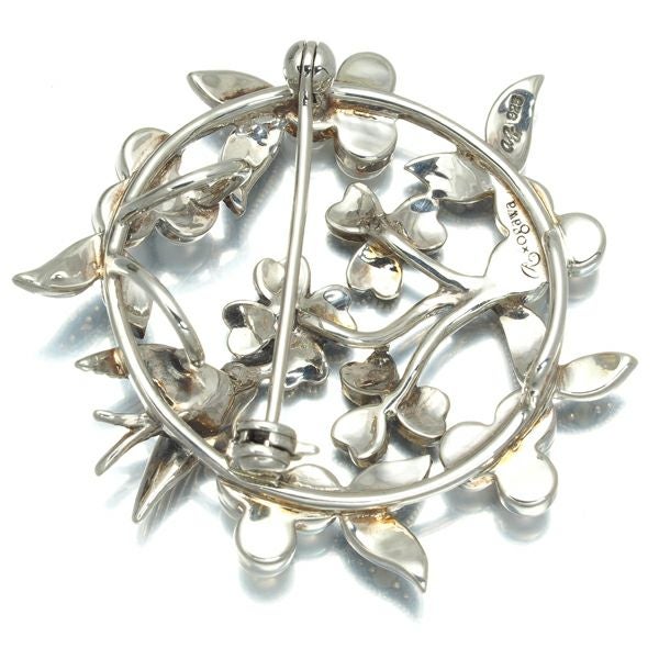 碌山 ブローチ兼ペンダントトップ ベビーパール 真珠 3.5mm マーカサイト シルバー 925 