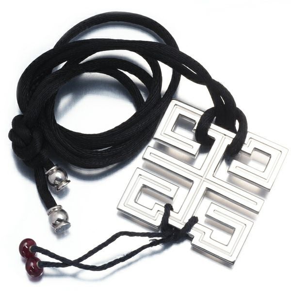 カルティエ ネックレス ルビー ウィッシュノット ドラゴン  K18WG/コード 