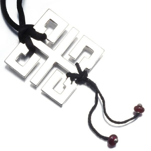 カルティエ ネックレス ルビー ウィッシュノット ドラゴン  K18WG/コード 