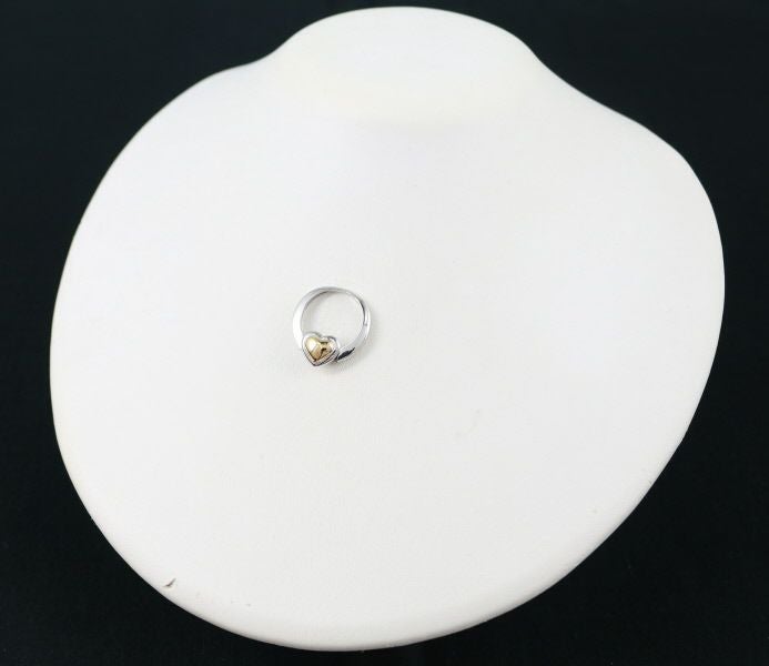 ヴァンクリーフ&アーペル リング兼ペンダントトップ   ハート 9.5号 K18WG/YG 未修理証明書