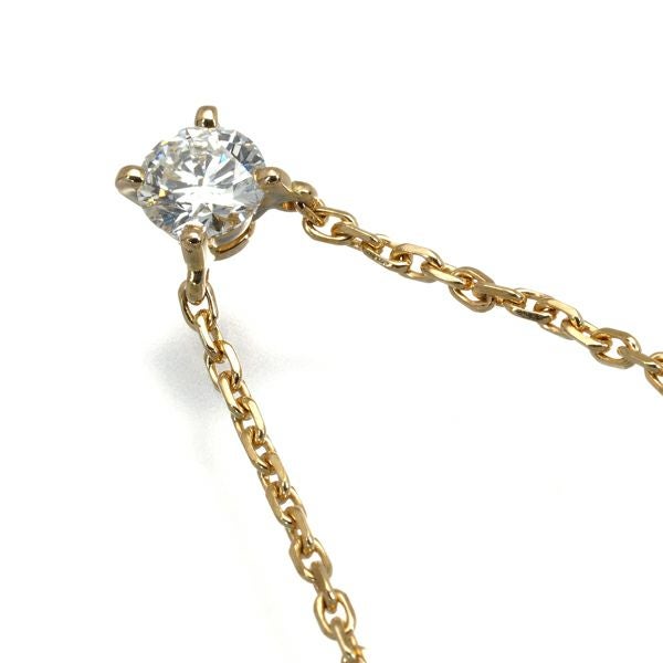 カルティエ ネックレス ダイヤ 0.50ct G VS2 VG ラブサポート ソリテール K18YG 鑑定書