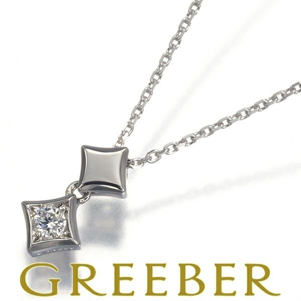ヴァンドーム ネックレス ダイヤ  スクエア Pt950/Pt850 