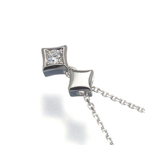 ヴァンドーム ネックレス ダイヤ  スクエア Pt950/Pt850 