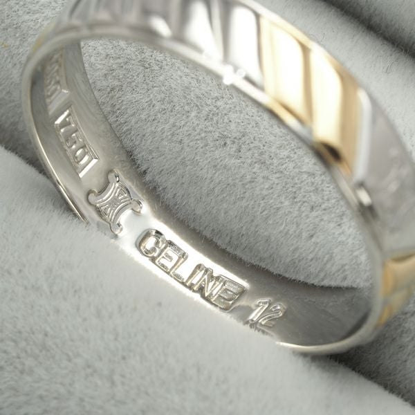 セリーヌ リング  マカダム コンビカラー 12号 K18YG/Pt850 