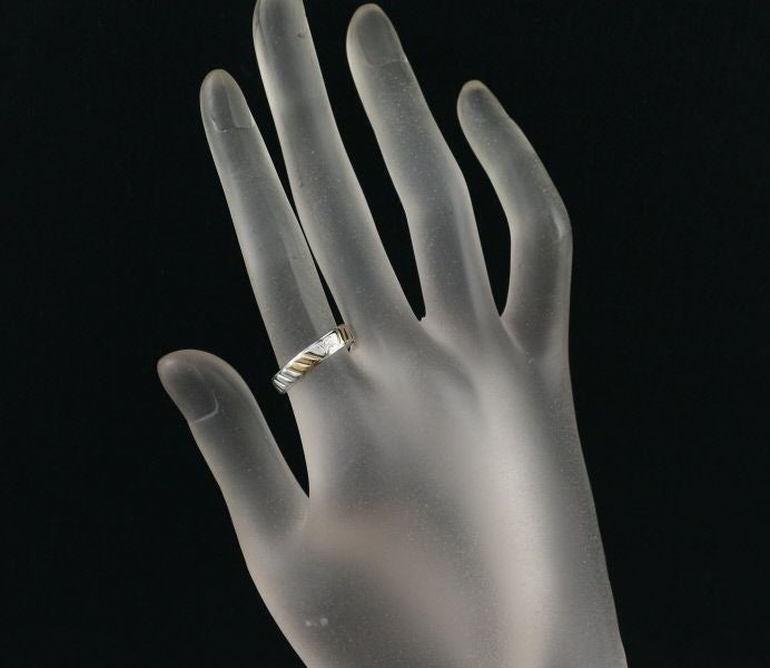 セリーヌ リング  マカダム コンビカラー 12号 K18YG/Pt850 