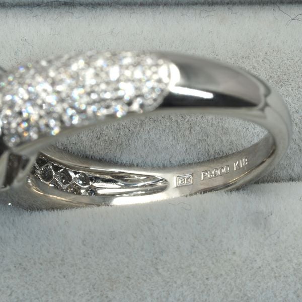 カシケイ リング ダイヤ 0.534ct/0.70ct ワンストーン 12.5号  Pt900/K18YG 