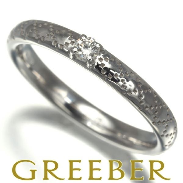 グッチ リング ダイヤ ディアマンティッシマ 8号 K18WG 