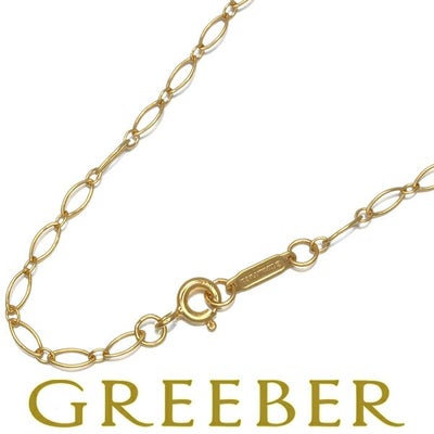 ティファニー チェーンネックレス オーバルリンク 51cm K18YG 