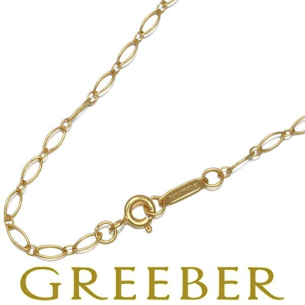 ティファニー チェーンネックレス オーバルリンク 51cm K18YG 