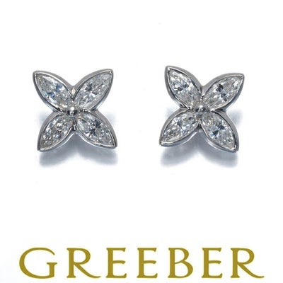 ティファニー ピアス ダイヤ ビクトリア  Pt950 