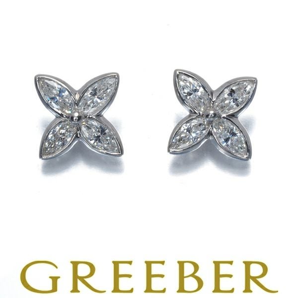 ティファニー ピアス ダイヤ ビクトリア  Pt950 