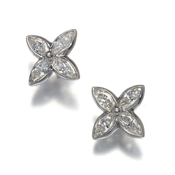 ティファニー ピアス ダイヤ ビクトリア  Pt950 