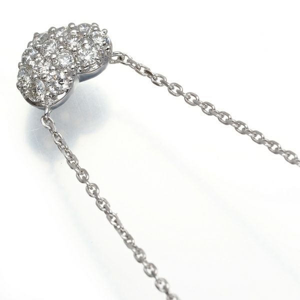 ヴァンドーム ネックレス ダイヤ 0.39ct ハート パヴェ K18WG 