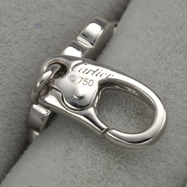 カルティエ ペンダントトップ ダイヤ  クローバー フリップ チャーム K18WG 