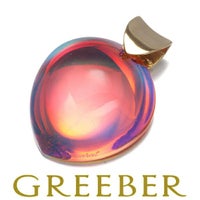 バカラ ペンダントトップ クリスタルガラス  ペアシェイプ K18YG 