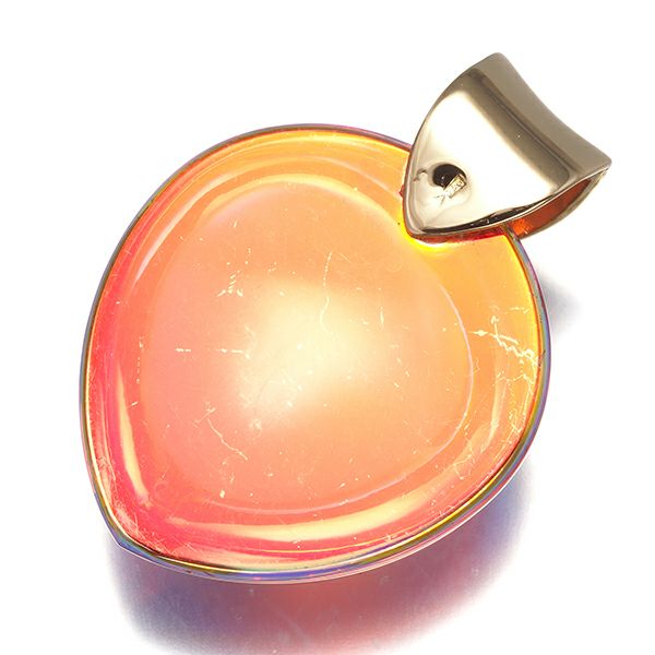 バカラ ペンダントトップ クリスタルガラス  ペアシェイプ K18YG 