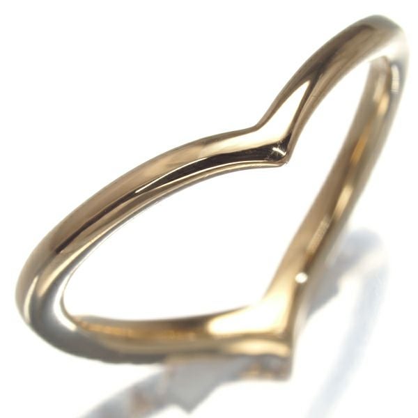 スタージュエリー リング ダイヤ 0.04ct  Vライン ピンキー 2号 K18YG 