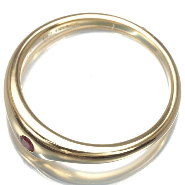 ティファニー リング ルビー  10号 K18YG 