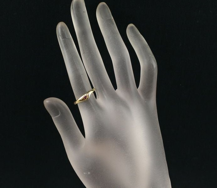 ティファニー リング ルビー  10号 K18YG 