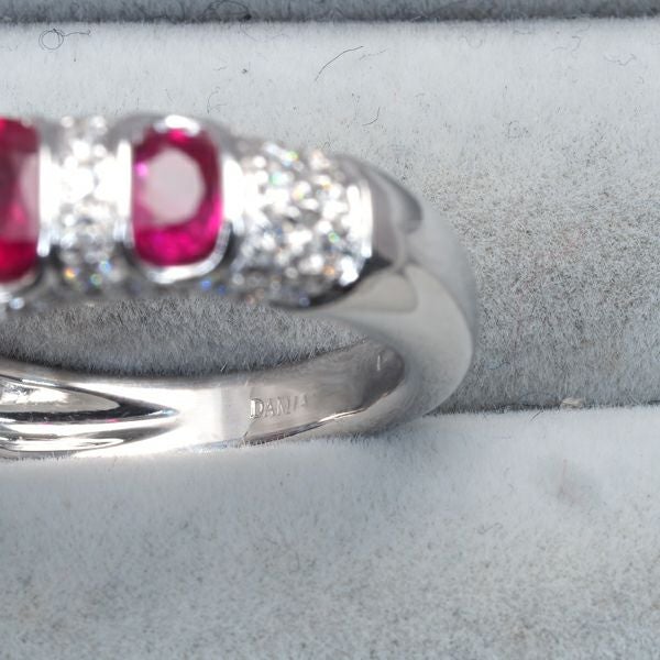 ダミアーニ リング ルビー ダイヤ  パヴェ　11号 K18WG 