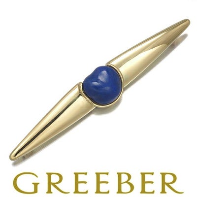 レア品 ティファニー ブローチ ラピスラズリ   K18YG 