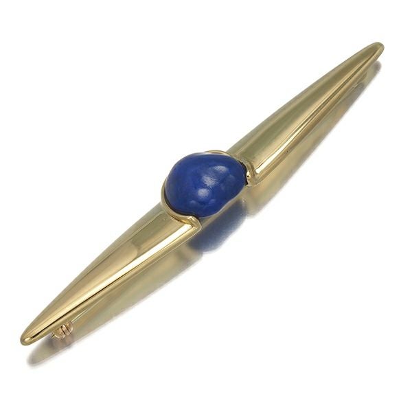 レア品 ティファニー ブローチ ラピスラズリ   K18YG 