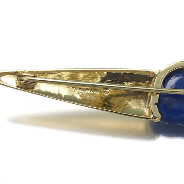 レア品 ティファニー ブローチ ラピスラズリ   K18YG 