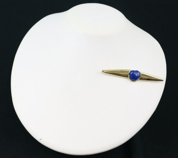 レア品 ティファニー ブローチ ラピスラズリ   K18YG 