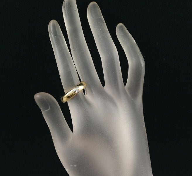 ティファニー リング ダイヤ フレンドシップ ハート 10.5号 K18YG 